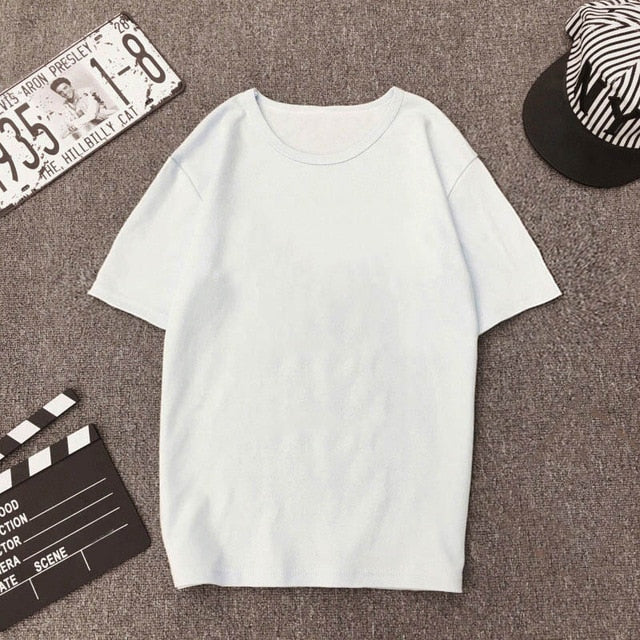 2019 Fashion Marvel Avengers T shirt Women printed Harajuku Tshirt Thin section Short Sleeve T-shirt White Tops Female Clothing