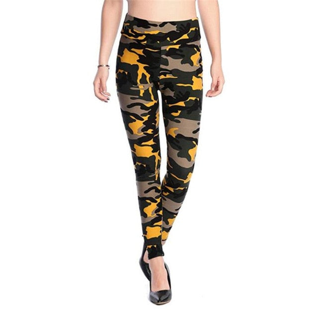 VISNXGI High Quality Women Leggings High Elastic Skinny Camouflage Legging Spring Summer Slimming Women Leisure Jegging Pants