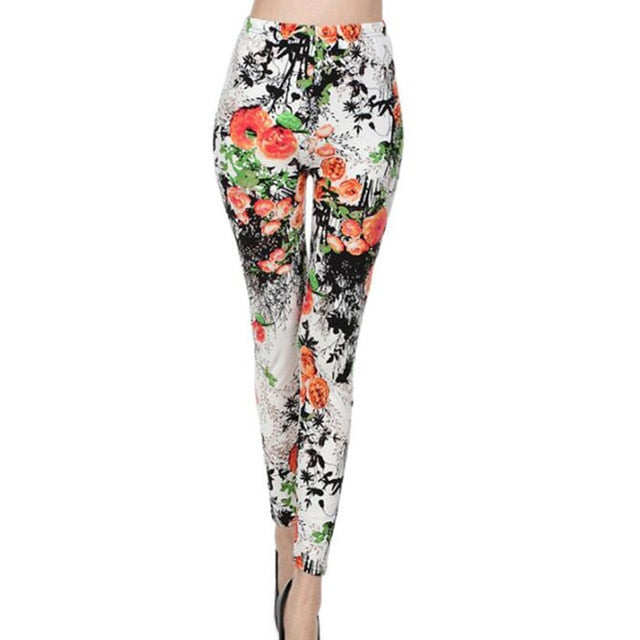 YSDNCHI 2019 Fashion Women Leggings Slim High Waist Elasticity Leggings Leopard Printing leggins Woman Pants Cotton Leggings