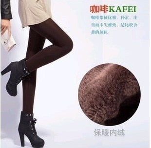 Rooftrellen Hot New Fashion Women's Autumn And Winter High Elasticity And Good Quality Thick Velvet Pants Warm Leggings