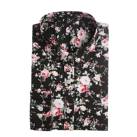 New Floral Women Blouses Shirts Casual Cherry Blouses Long Sleeve Ladies Tops Fashion Blusas Clothing For Womens Plus Size 5XL