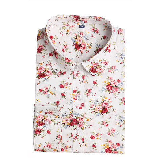 New Floral Women Blouses Shirts Casual Cherry Blouses Long Sleeve Ladies Tops Fashion Blusas Clothing For Womens Plus Size 5XL