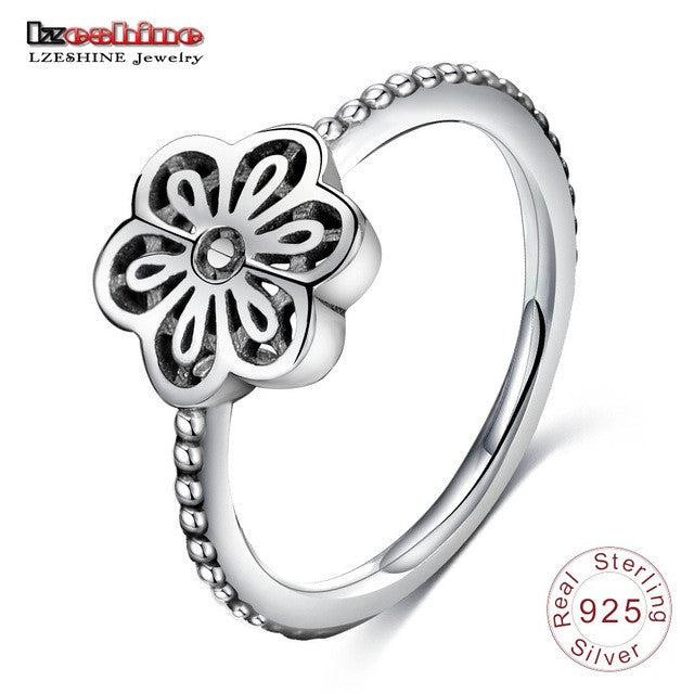 LZESHINE Romantic Ring For Women Authentic 925 100% Solid Sterling Silver Forever Love Finger Ring Fine Jewelry PSRI