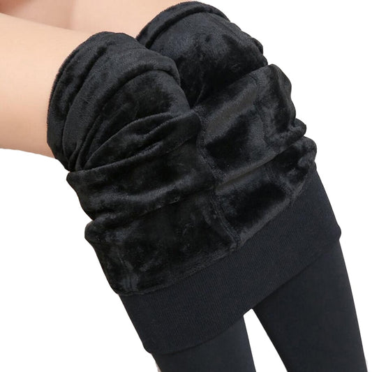 Free Shipping Women Leggings inside Thicken Fur Warm Leggings womens winter fleece legging pants female velvet leggins