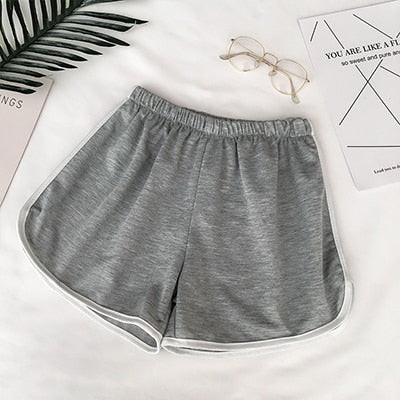 2019 Simple Women Casual Shorts Patchwork Body Fitness Workout Summer Shorts Female Elastic Skinny Slim Beach Egde Short Hot