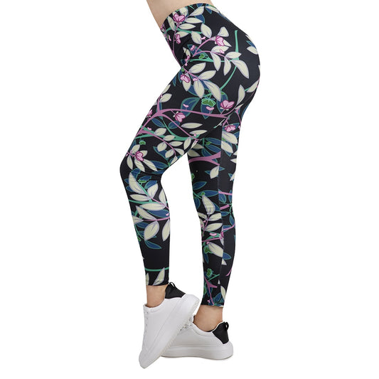 Women Sport Leggings Tree Branch Dark Printing Leggins Slim High Elasticity Legins Popular Fitness Leggings Female Pants