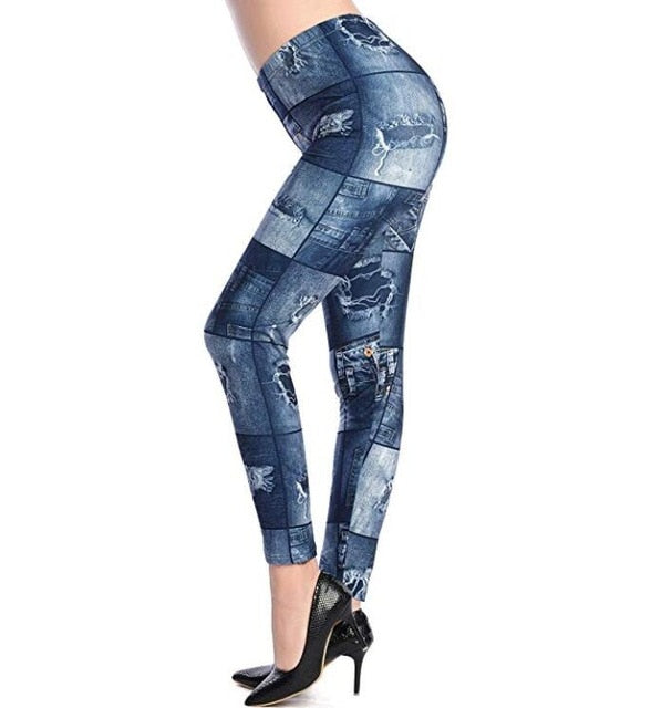 VISNXGI New Fashion 2019 Camouflage Printing Elasticity Leggings Camouflage Fitness Pant Legins Casual Milk Legging For Women