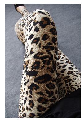 YSDNCHI 2019 Fashion Women Leggings Slim High Waist Elasticity Leggings Leopard Printing leggins Woman Pants Cotton Leggings