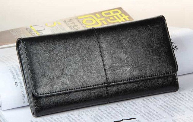 OTHERCHIC Ladies Women Wallets Genuine Leather Purses Long Wallet Woman Elegant Female Red Women's Wallets Leather Wallet Purse