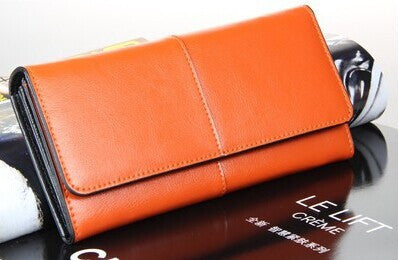 OTHERCHIC Ladies Women Wallets Genuine Leather Purses Long Wallet Woman Elegant Female Red Women's Wallets Leather Wallet Purse